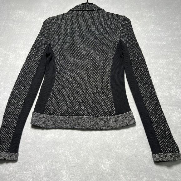 Rag & Bone Gray Zip Up Hart Knit Moto Asymmetrical Women’s Size: S - Picture 7 of 12